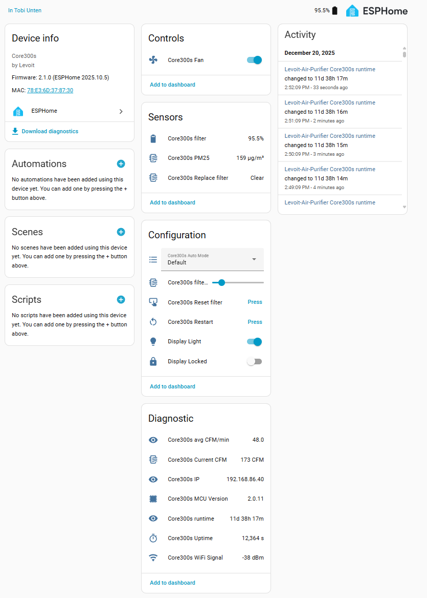 Home Assistant UI
